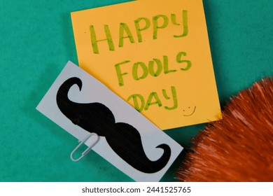 Get ready to giggle with this image! Bright green background showcases colorful sticky notes - Powered by Shutterstock