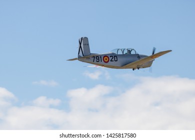 Getafe, SPAIN-MAY 19 2019: Beechcraft T-34 