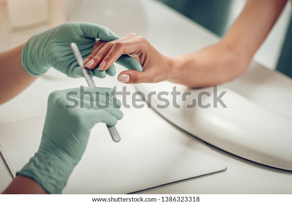 Getting Nails Done Professional Skilled Nail Stock Photo 1386323318 Shutterstock