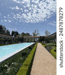 Getty Villa Museum, California, Museum, Pacific Palisades, Malibu, reflecting pool