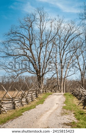 Gettysburg National Military Park, American Civil War Battlefield, in Gettysburg, Pennsylvania, USA