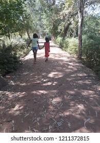 Ghaziabad, Uttar Pradesh / India - March 26, 2017: City Park On The Bank Of The River Hindon