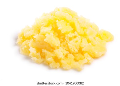 Ghee, a clarified butter or milk fat. Clipping paths, shadow separated