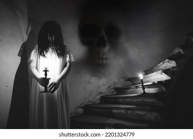 9,140 Woman and spooky house Images, Stock Photos & Vectors | Shutterstock