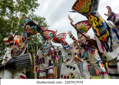 ghost festival thailand.The Phi Ta Khon annual festival beautiful parade. People dress in spirit,wear ghost mask costume colorful, sing and dance at LOEI province. celebration, Travel and Asia concept - Shutterstock ID 1507917974