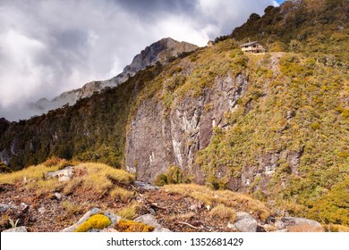 Ghost Lake Hut, Old Ghost Road Mountain Bike Track, West Coast, New Zealand