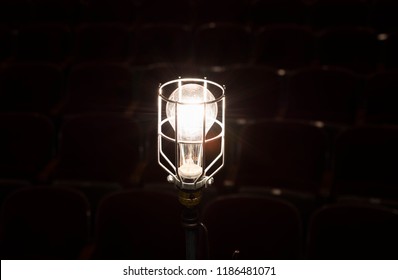 Ghost Light On Theater Stage