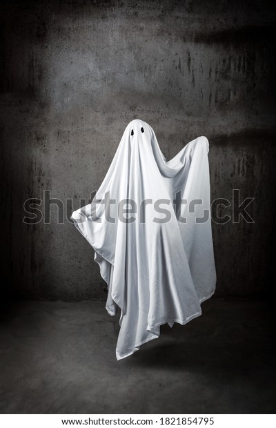 Ghost Sheet Floating Air Stock Photo (Edit Now) 1821854795