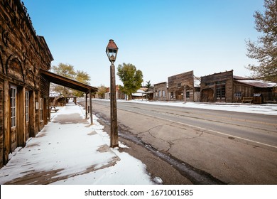 Ghost Town Virginia City Historic District Designated In 1961 After Charles And Sue Bovey Restored Old Ruins, In Montana, USA