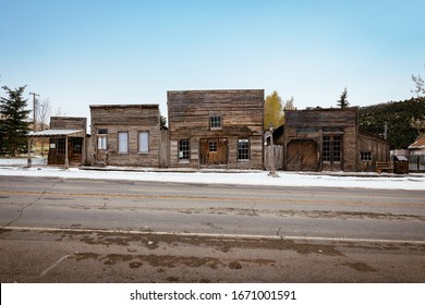 Ghost Town Virginia City Historic District Designated In 1961 After Charles And Sue Bovey Restored Old Ruins, In Montana, USA