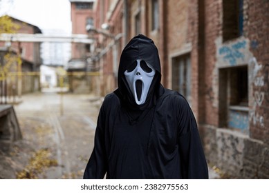 Ghostface on the street of Belgrade, Serbia