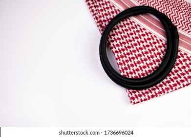 Ghutrah also known as Keffiyeh or Shmag along with the agal and skull cap. These items of clothing are usually worn by men as a traditional head-dress in Arab Countries especially in Saudi Arabia.