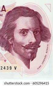 Gian Lorenzo Bernini Portrait From Italian Money 