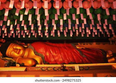 Giant Buddha Statue in a Temple - Powered by Shutterstock