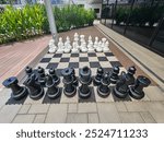 Giant chess set at Pan Pacific Hotel singapore

