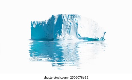 Iceberg gigante aislado sobre