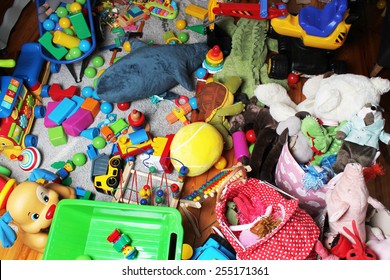 Giant Mess In Child's Room