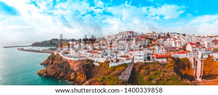 giant panorama about albufeira at portugal