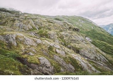 Giant Rock In Jotunheim Landscape