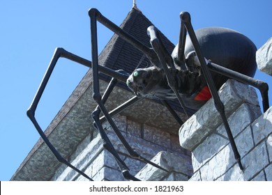 Giant Spider on Castle Turret