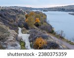 Giant Springs State Park in Great Falls, Montana, in autumn season