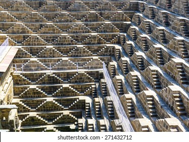 Giant Stepwell Of Abhaneri In Rajasthan, India