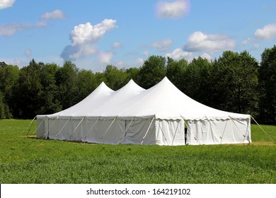 Giant White Wedding Or Entertainment Tent, Marquee 