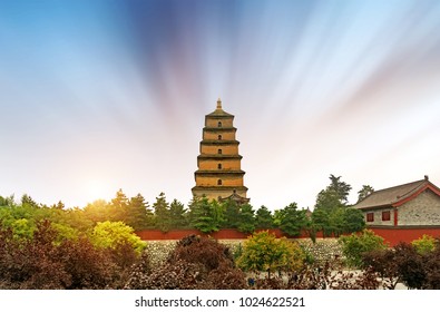 Giant Wild Goose Pagoda In The Morning, Xi'an, China