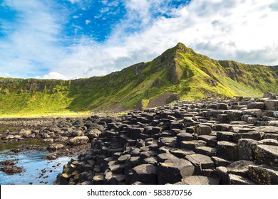 Giant's Causeway in a beautiful summer day, Northern Ireland - Shutterstock ID 583870756