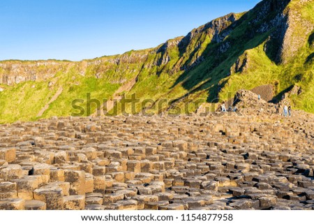 Similar – Sonnenuntergang am Giant s Causeway