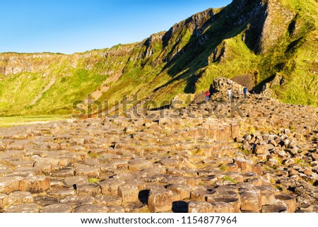 Similar – Sonnenuntergang am Giant s Causeway