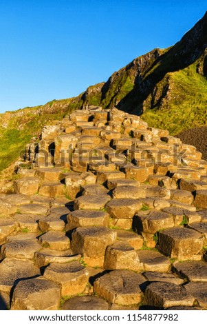 Similar – Sonnenuntergang am Giant s Causeway