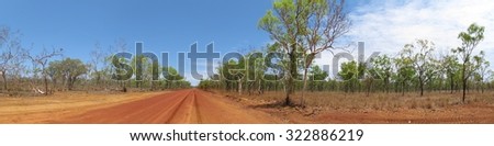 Similar – Image, Stock Photo Panorama of a landscape with mother and child in the foreground