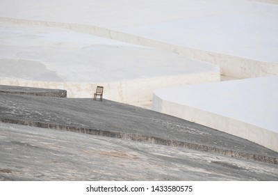 Gibellina, Italy- 5.May 2015: Art Work In Gibelline By Artist Alberto Burri Made Of Concrete