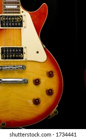 Gibson Les Paul Sun Burst Guitar On Stand