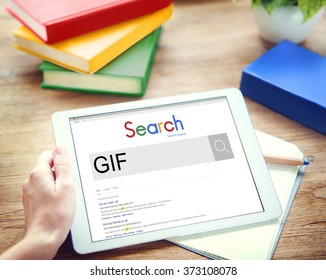 GIF Animated Images Graphics Interchange Format Concept