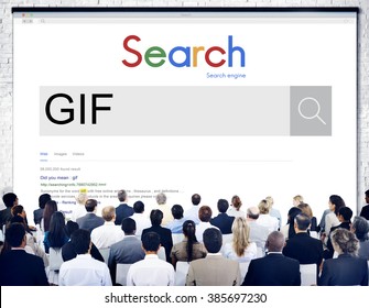 GIF Animated Images Graphics Interchange Format Concept