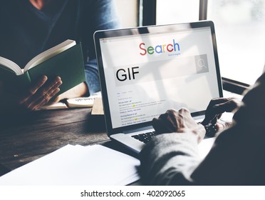 GIF Animated Images Graphics Interchange Format Concept
