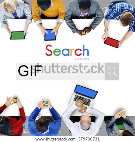 GIF Animated Images Graphics Interchange Format Concept