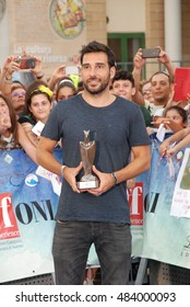 Giffoni Valle Piana, Sa, Italy - July 24, 2015:  Actor Edoardo Leo At Giffoni Film Festival 2015 - On July 24, 2015 In Giffoni Valle Piana, Italy   