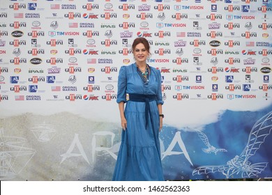 Giffoni Valle Piana, Salerno, Italy - 07/26/2019: Elena Sofia Ricci At Giffoni Film Festival 2019