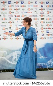 Giffoni Valle Piana, Salerno, Italy - 07/26/2019: Elena Sofia Ricci At Giffoni Film Festival 2019