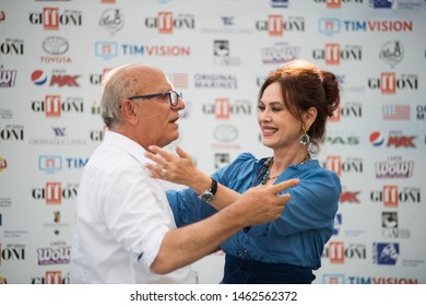 Giffoni Valle Piana, Salerno, Italy - 07/26/2019: Elena Sofia Ricci At Giffoni Film Festival 2019