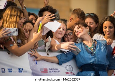 Giffoni Valle Piana, Salerno, Italy - 07/26/2019: Elena Sofia Ricci At Giffoni Film Festival 2019