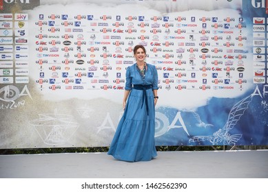 Giffoni Valle Piana, Salerno, Italy - 07/26/2019: Elena Sofia Ricci At Giffoni Film Festival 2019