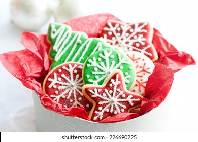 Gift Box Of Christmas Cookies