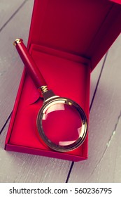 Gift Box With Magnifying Glass