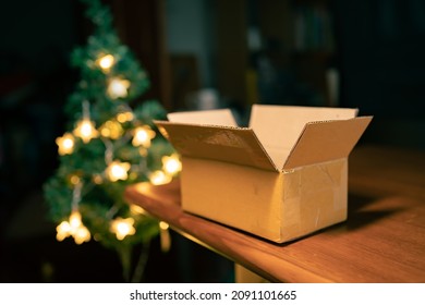 A Gift Carton Box Was Opened In The Boxing Day, The Day After Christmas Day.