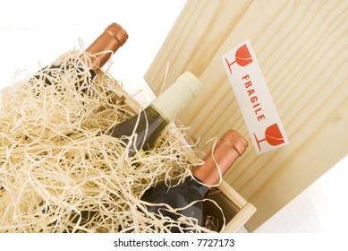 Gift Set Wine In A Wooden Crate