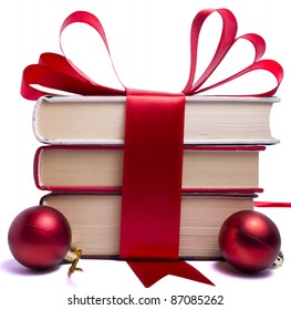 gift wrapped books for Christmas